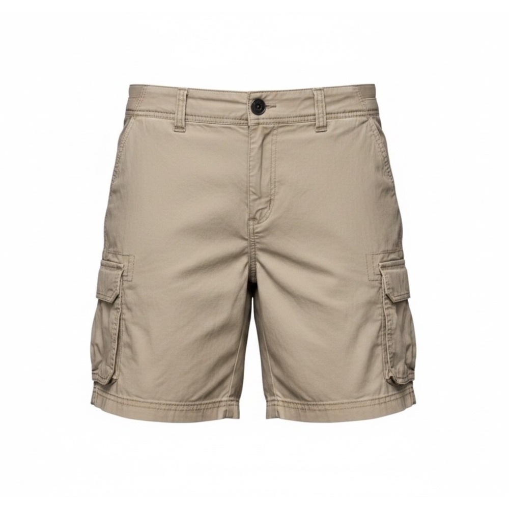 Style & Co Womens Size 16 Khaki Cargo Shorts Stretch Cotton Beige Casual